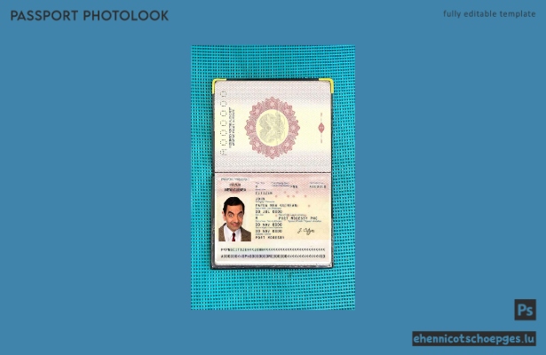 Beispielansicht eines Passfotos aus Papua-Neuguinea